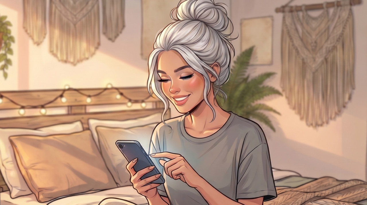 Waking and capturing the dream on the phone